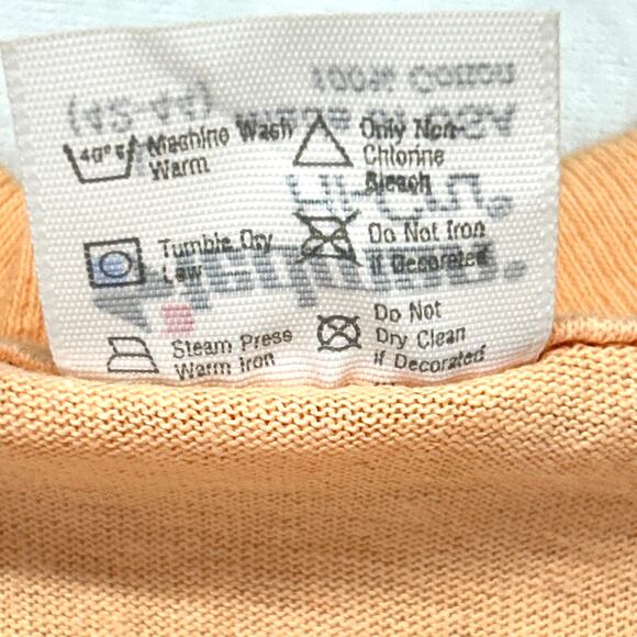 Vtg Columbia STS-28 Peach T-Shirt Nasa Space Shuttle Tag Size L DOD USA Cotton - Picture 7 of 13